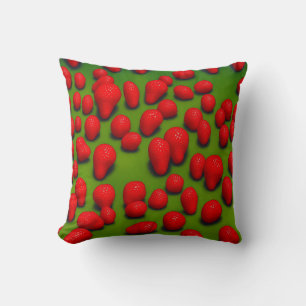 Cojín decorativo de diseño de fresas