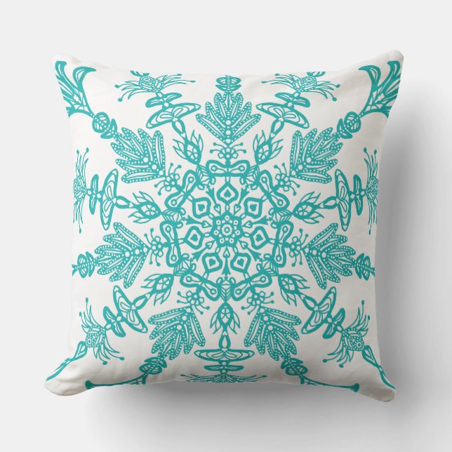 Cojín decorativo de diseño de Kaleidoscope (Anverso)