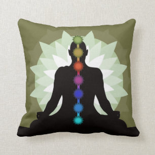 Cojín decorativo de diseño de la yoga de Siete Cha