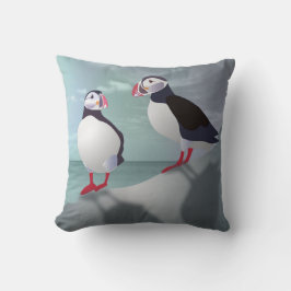 Cojín decorativo de diseño de Puffins