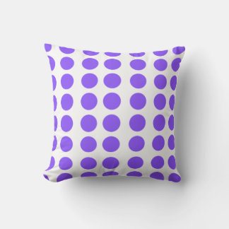 Cojín decorativo de diseño de puntos de polka mora