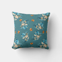 Cojín decorativo de diseño floral