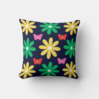 Cojín decorativo de diseño floral