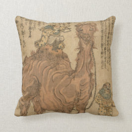 Cojín decorativo de diseño - Hombre en camello