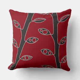 Cojín decorativo de DISEÑO retro de VINOS negros r