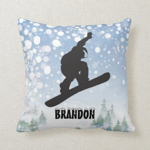 Cojín decorativo de diseño Snowboarding