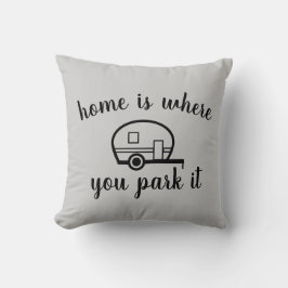 Cojín decorativo de doble cara de acampada