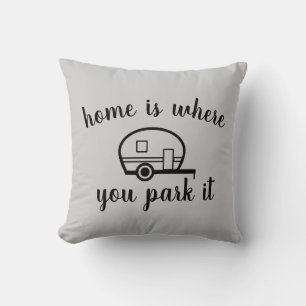 Cojín decorativo de doble cara de acampada