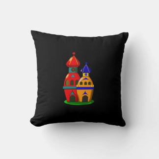 Cojín decorativo de dos pequeñas y lindas casas