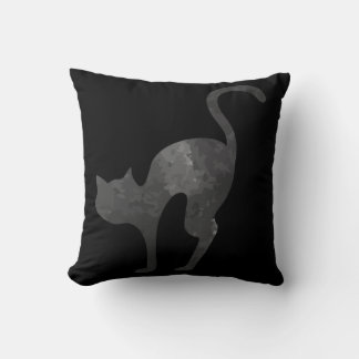 Cojín decorativo de dos tonos de gato acuático