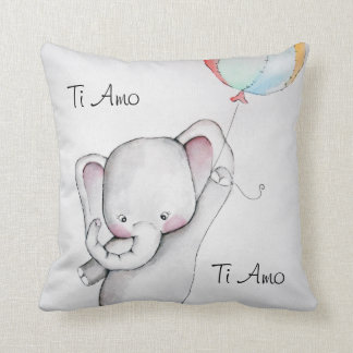 Cojín decorativo de elefante Ti Amo Baby