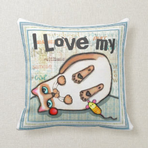 Cojín decorativo de encargo de MoJo del americano