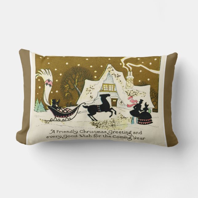 Cojín decorativo de encargo del navidad del (Anverso)