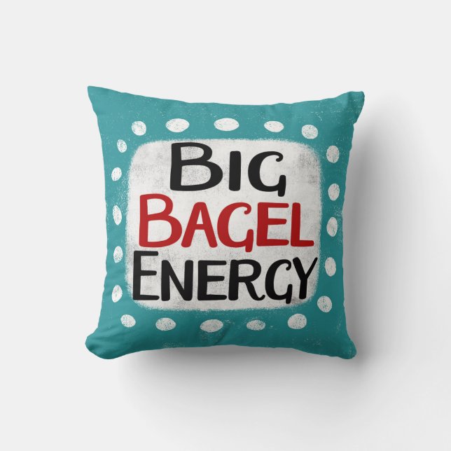 Cojín decorativo de energía de Big Bagel (Anverso)