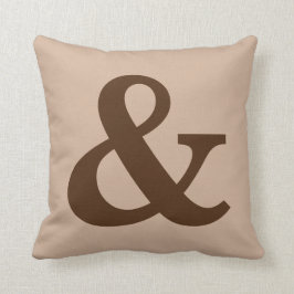 Cojín decorativo de énfasis "&" de Ampersand