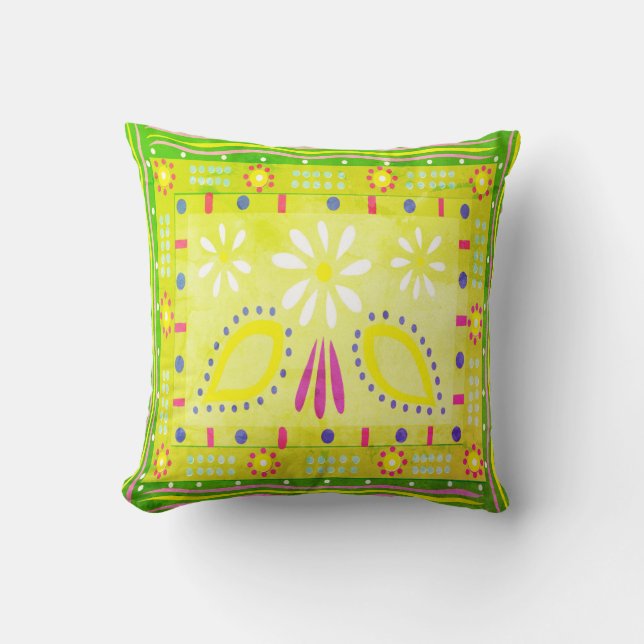 Cojín decorativo de época Baja Fiesta (Anverso)