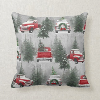Cojín decorativo de escenas de Navidades de camion