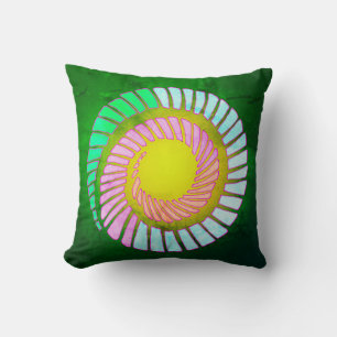 Cojín decorativo de espiral de la tierra vintage