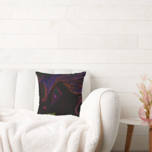 Cojín decorativo de espíritu de truco multicolor