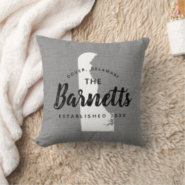 Cojín decorativo de Estado Monograma de la Familia