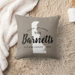 Cojín decorativo de Estado Monograma de la Familia