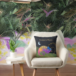 Cojín Decorativo De este camaleón mundial en el Cosmos