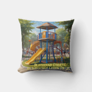 COJÍN DECORATIVO de etiqueta de zona de juegos AI