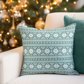 Cojín decorativo de feriado de Isla Rustic Aqua Fa