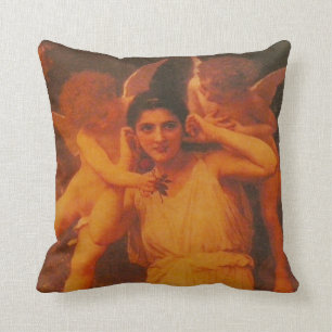 Cojín decorativo de figuras angélicas vintage
