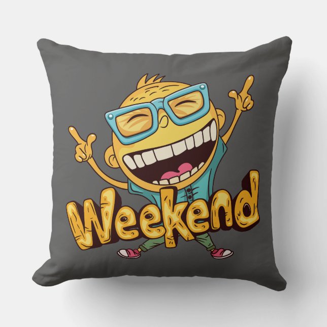 Cojín decorativo de fin de semana (Anverso)