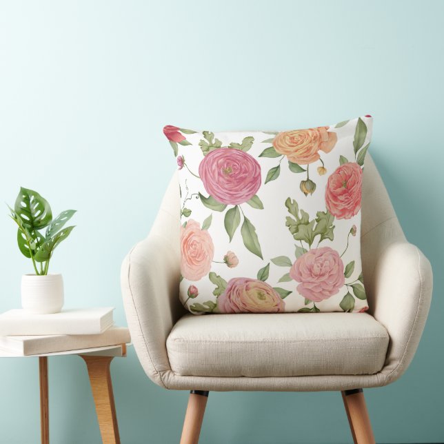 Cojín decorativo de flor de bonito 20x20 (Silla)