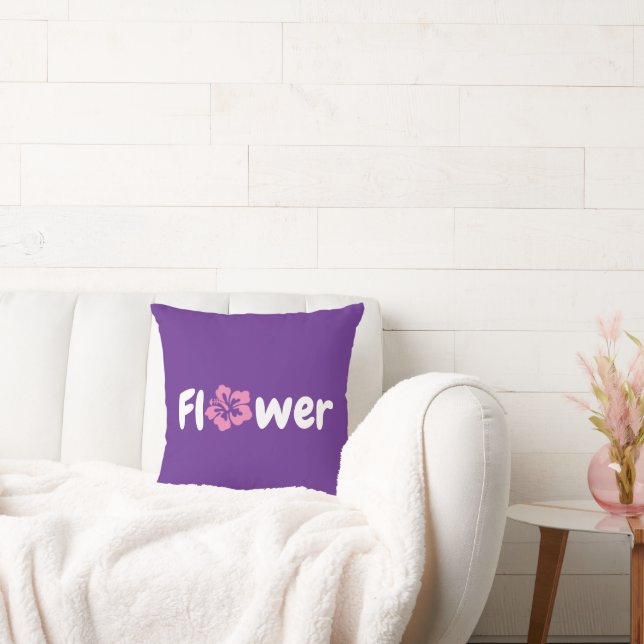 Cojín decorativo de flores (Sofá)