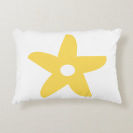 Cojín decorativo de flores divertidas