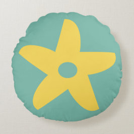 Cojín decorativo de flores divertidas