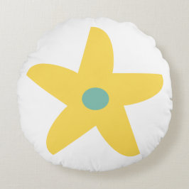 Cojín decorativo de flores divertidas