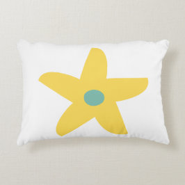 Cojín decorativo de flores divertidas