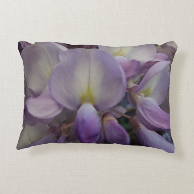 Cojín decorativo de flores moradas (Reverso)