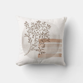 Cojín decorativo de follaje de estilo bohemio mode