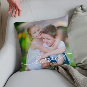 Almohada de fotos personalizada con cuadrícula de amor. Almohada  personalizada para parejas, regalo del día de San Valentín. Almohada de  collage para