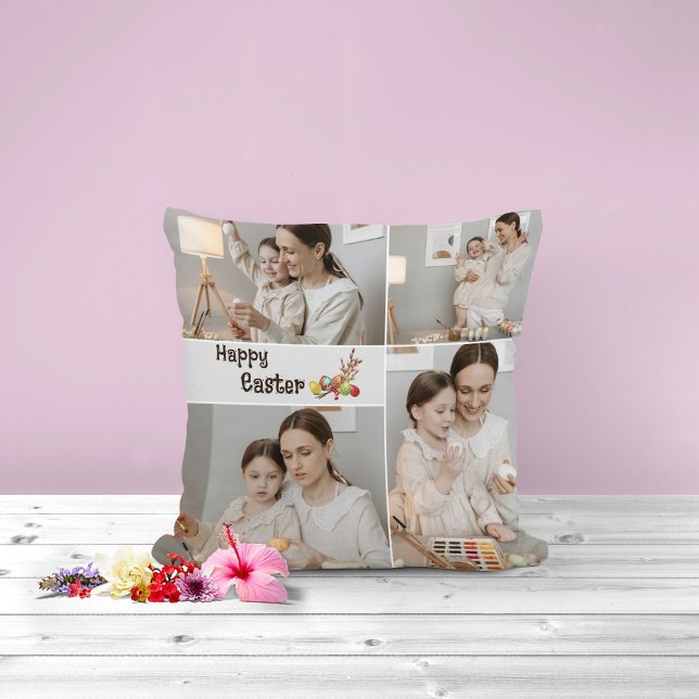 Cojín decorativo de fotos de la familia Happy East (Subido por el creador)