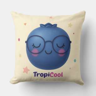 Cojín decorativo de frutas TropiCool Blueberry