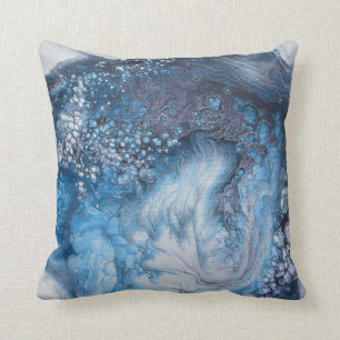 Cojín decorativo de Fuego de Hielo Azul