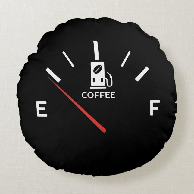 Cojín decorativo de Gálibo del Café - Combustible  (Anverso)