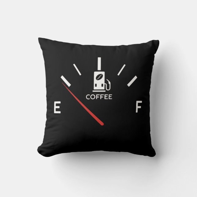 Cojín decorativo de Gálibo del Café - Combustible  (Anverso)