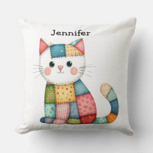 Cojín decorativo de gato color