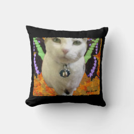 Cojín decorativo de gato de hadas