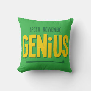 Cojín decorativo de Genius revisado por compañeros