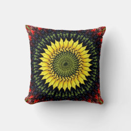 Cojín decorativo de girasol de cosecha
