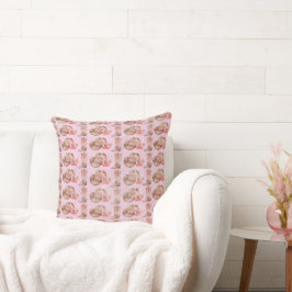 Cojín decorativo de Gorras rosados, arcos, botes y