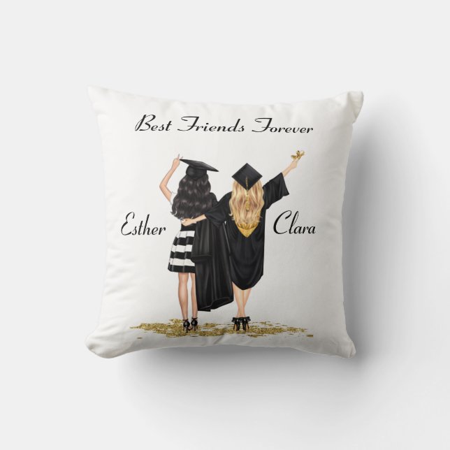 Cojín decorativo de graduación personalizado (Anverso)